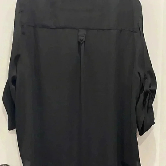 TORRID HARPER NICE BLACK 3/4 OR LONG SLEEVE BLOUSE SIZE 2 DATE WORK CASUAL - Picture 3 of 3